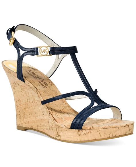 michael kors blue platform qith gold chain|Blue Michael Kors Shoes .